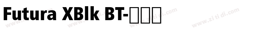 Futura XBlk BT字体转换